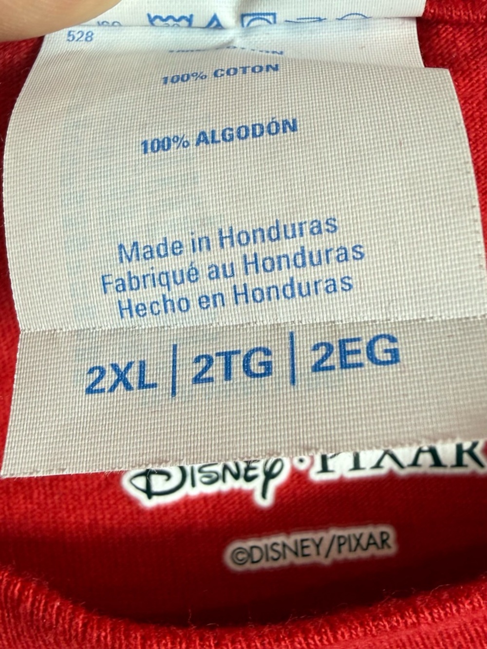 Disney Pixar Cars Lightning McQueen Graphic Tee Red 2XL Rust-eze Racing Shirt - Picture 6 of 7